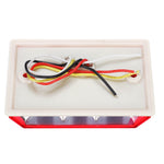 LinkMejor Side Marker Lights Indicator Lamps 24V 6500K White 2PCS for Truck Van Pickup Trailer