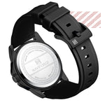 LinkMejor Men Silicone Strap Quartz Watch Waterproof Sports Digital Wrist Watch Casual Luminous Electronic Watch for Men