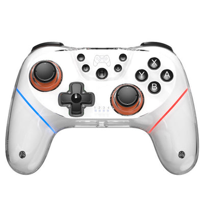 T56 Wireless bluetooth Gaming Controller with Hall Joysticks and Hall Triggers RGB Lighting 6 Axis Gyro Wake Up Turbo Macro Back Buttons Adjustable Dual Vibration Gamepad
