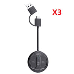 BlitzWolf® BW-LE524 USB Audio Transmitter Adapter bluetooth V5.4 Adapter 50m Range Dual Connection Low Latency Mini Portable Type-C USB Transmitter Adapter for TV PC