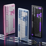 LinkMejor ES98 Mechanical Keyboard Tri-mode ARGB 98-Keys Dual 8K Low Game Delay Gasket Structure 12000mAh Battery Gaming Keyboard