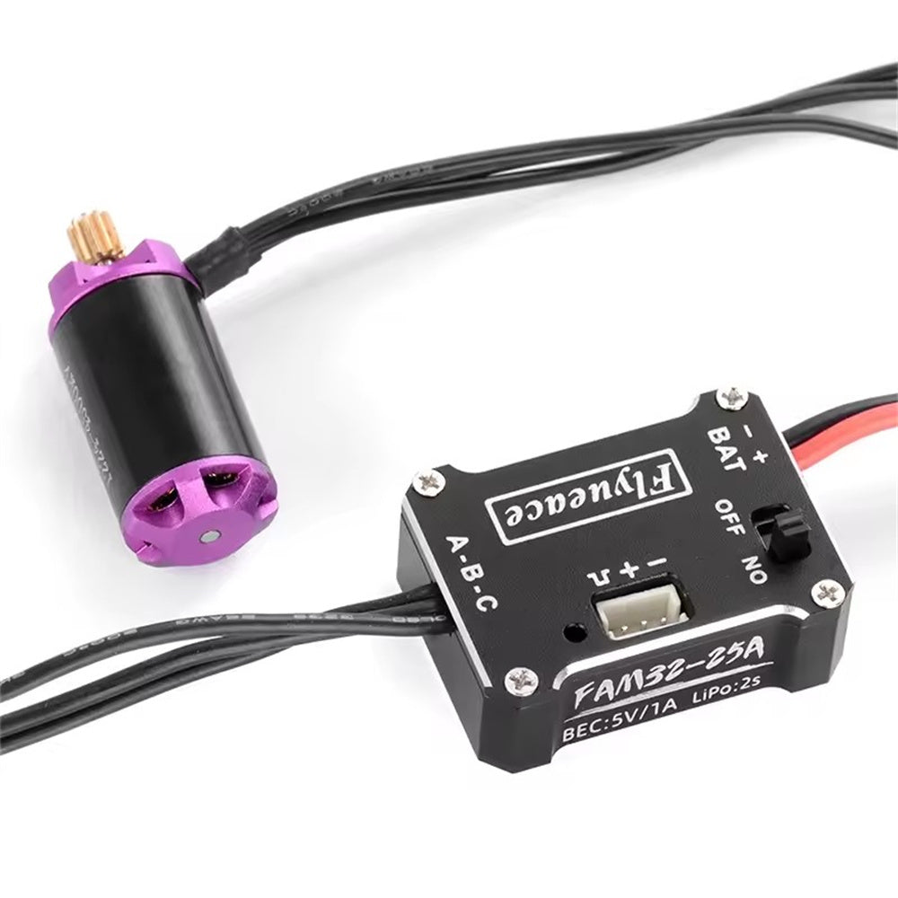 LinkMejor 1224 4500KV Brushless Motor 25A ESC Combo for  Land Rover FMS FCX24M SCX24 1/24 Rock Crawler RC Cars Vehicles Models Upgraded Parts