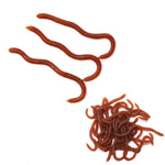 LinkMejor 20/50 Pcs Fishing Lures Artificial Soft TPR Baits Shrimp Bass Carp Fishing Tackle