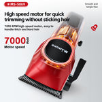 LinkMejor MS-5069 Hair Clipper 5W 2000mAh USB Rechargeable LCD Display Professional T Blade Mens Beard Trimmer Self Sharpening Blades Kit