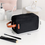 Men's Portable Travel Toiletry Bag Large Capacity Double Layered Storage Cosmetic Organizer for Gym Sports Use