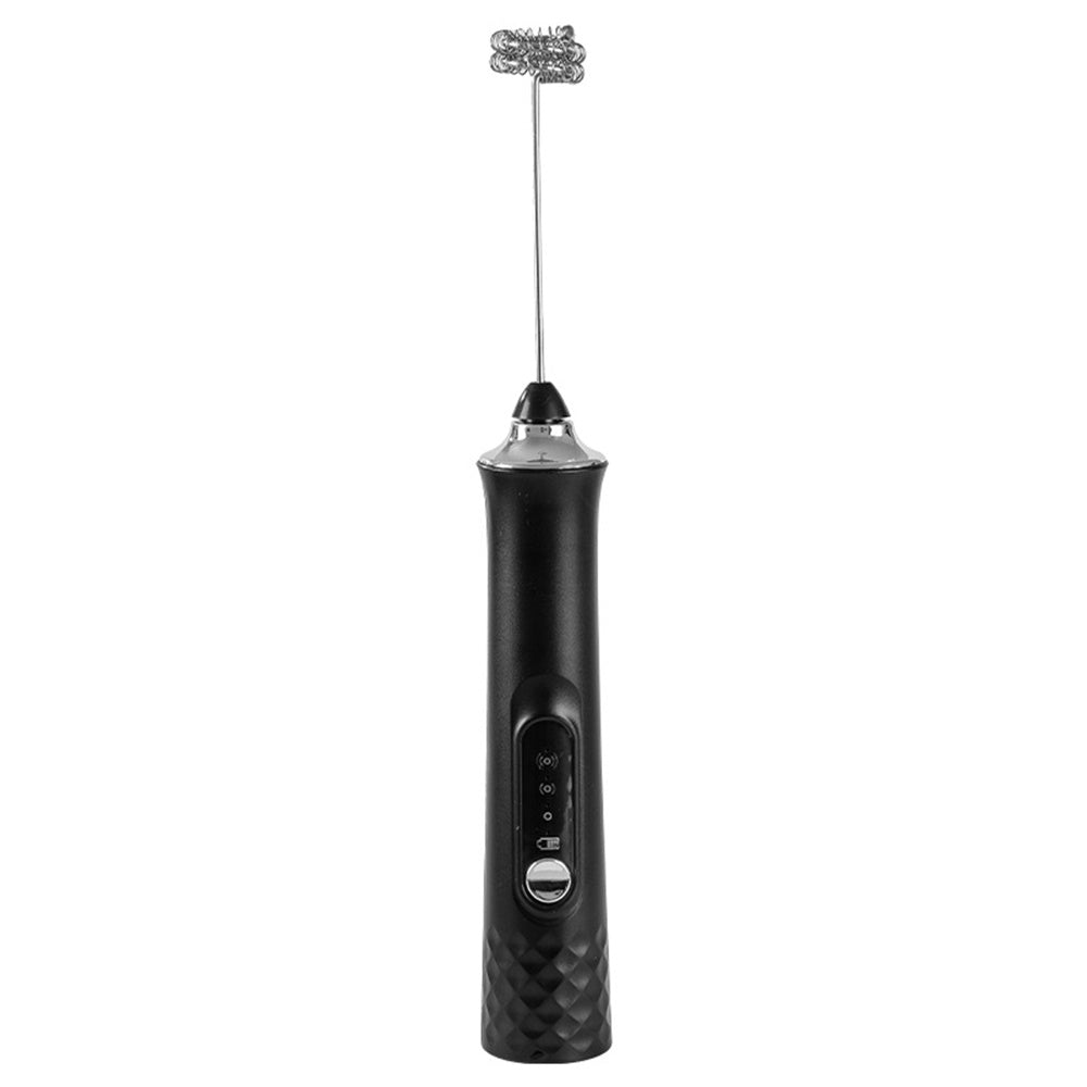 Comfook Rechargeable Handheld Milk Frother with 3 Speed Settings 3 Whisk Heads for Coffee, Egg & Baking