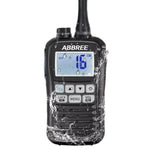 LinkMejor AR-25M Marine Radio Transceiver Walkie Talkie IP67 Waterproof VHF Handheld Float Vessel Talk NOAA Two Way Radio for Boat
