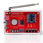 HU-017E DIY Radio Kit with RDA5807 Noise Cancelling Radio Module 87-108MHz FM Receiver Circuit Board Electronics Components Soldering Practice Parts