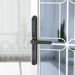 LinkMejor Smart Fingerprint Door Lock 5-in-1 Unlock IP66 Waterproof App Voice Remote Multifunctional Door Lock for Home Security