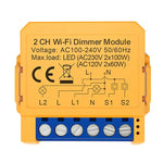 Tuya WiFi/ZigBe Smart Dimmers Switch Module 1/2 Gang Control LED Lights Dimmable Switch Voice Control with Alexa Google Home