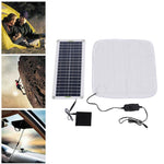 12V 50W Solar Panel with Electric Heating Blanket Waterproof DC Interface Monocrystalline Silicon Energy Storage for Outdoor Camping