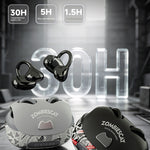 Zombies Cat B23 TWS Earclips Headset Wireless bluetooth 6.0 Earphone 13mm Large Drivers Directional Sound Transmission 30H Playback Low Gaming Latency Touch Control Open-ear Headphones