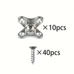Zinc Alloy Corner Bracket L Shaped Support Connector 10 Pack Rust Resistant Heavy Duty Screws Included Furniture Hardware for Tables Chairs Shelves Cabinets