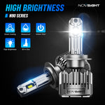 LinkMejor A500-N90 180W 36,000LM/Pair High Power Car LED Headlights 6500K Bright White