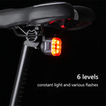 LinkMejor Smart Sensing Brake Bicycle Taillight 6 Lighting Modes Waterproof Type-C Charging Bike Rear Light for MTB Night Riding Warning Safety