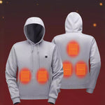 LinkMejor HS05G Smart Heated Sweatshirt 5 Heating Areas Quick Heating USB Rechargeable Washable Safety Fashion Oversize Jacket