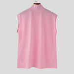 LinkMejor Mens Casual Daily Print Vest Stretch Turtleneck Tank Top for Male