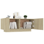 TV Cabinet Sonoma Oak 39.4"x14"x16" Chipboard