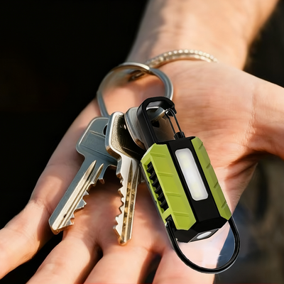 IPRee Super Bright Lightweight Keychain Flashlight Rechargeable Multi-Functional Magnetic Mini Work Light for Outdoor Camping & Portable Daily Use
