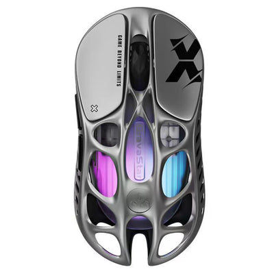 LinkMejor MercuryX & X Pro Tri-mode Gaming Mouse Hollow Design PAW3950 Sensor 32000DPI RGB Lights 49g Lightweight E-sports Gamer Mice for PC Laptop Computer