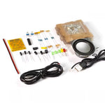 HU-023 Mini Crystal Speaker DIY Kit Dual Channel 3W Power Compact LED Music Spectrum Display Computer Phone Audio Desktop Speaker Assembly