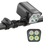 LinkMejor 2-in-1 LED Bicycle Front Light with Bell Horn 4 Super Bright LEDs 500mAh Battery Type-C Charging Safe for Night Cycling