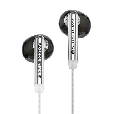 KZ Duet HiFi Earbuds 3.5mm Wired Earphones Monitors Quad-core Dual Dynamic Drive Units Super-Strokes Bass Compensation System Built-in Dual Professional Capacitive Microphone Half-in-ear Monitor Headphones