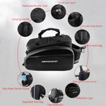 LinkMejor 17-30L EVA Hard Shell Bicycle Trunk Pannier with Reflector & Shoulder Strap Multi Functional Waterproof Rear Seat Frame Bag