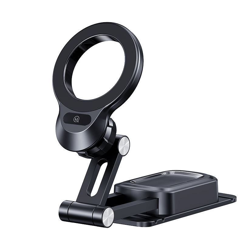 LinkMejor US-ZJ076 Magnetic Car Phone Holder 360° Rotary Center Console Mount Stand for iPhone 16 15 Pro 14 13 12 Pro Max for Samsung Galaxy Z Flip6 for Oppo A5 Pro for Xiaomi 15pro