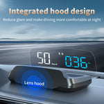 C7 HUD Car Head-Up Display GPS Speedometer Compass Driving Distance Speed Time Driving Time Date Altitude Number Of Compass Overspeed Alarm Fatigue Driving Satellites Reminder