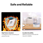 LinkMejor WS01STPF-E Fusion Series Non-Smart Traditional Wall Socket Type F Fire Resistant Protection Moisture Ready Durability