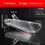 T-Shape Table Saw Guard Transparent ABS Cover 4-12 Inch Vacuum Connectable Woodworking Safety Dust Collection Shield
