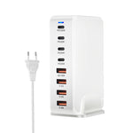 [GaN Tech]LinkMejor 240W 8-Port USB PD Charger 4USB-A+4USB-C PD QC Fast Charging Desktop Charging Station EU Plug US Plug for iPhone 15 15Plus 15 Pro 15Pro Max for Huawei Mate60Pro for Sansung Galaxy Z Flip5