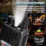 LinkMejor AR-152 PRO 10W GPS Walkie Talkie Long Range Bluetooth Programming 10W Tri-power Multi Band 12000mAh Tactical 1000CH Two Way Ham Radio