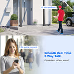 LinkMejor WS03 3MP+3MP 8X Digital Zoom Wifi Surveillance Camera Dual Lens Color Night Vision Human Detection 2-Way Talk IP65 Waterproof 2.4G/5G Outdoors Wireless Security PTZ IP Cameras