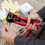 5-in-1 Multifunctional Wire Stripper Automatic Scissors Press Plier Electrician Crimping Pliers Disassembling Tools Accessoires for Electrical Maintenance and Repair