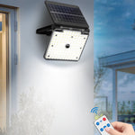 Foldable Solar Motion Sensor Wall Light Outdoor Yard Garden Lamp 3 Modes LED Floodlight Induction Compact Outdoor Security Lamp
