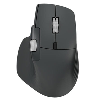 LinkMejor A1 Triple Mode Wireless Gaming Mouse PAW3212 Dual Scroll Wheels 6 DPI Levels Silent Click Ergonomic 500mAh Type-C Rechargeable Office Gamer Mice