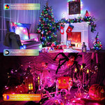 LinkMejor 5m~20m Smart RGBIC LED String Lights Music Sync IP68 Waterproof APP/Remote/Voice Control With Alexa/Google Christmas Decoration
