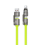 LinkMejor WDC-51 240W USB-A/USB-C to USB-C/iP Cable PD Fast Charging Data Transmission Copper Core Line 1.2M Long for iPhone 16 16 Pro 15 14 13 Plus for Huawei Mate XT for Xiaomi 15pro for Samsung Galaxy Z Flip6