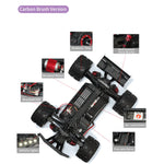 LinkMejor 9309E 309E RTR 1/18 2.4G 4WD 40/60km/h RC Car Brushed/Brushless Off-Road Truck Full Proportional LED Light Two Differentials High Speed Vehicles Models Toys