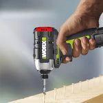 LinkMejor WU132X Cordless Brushless Impact Screwdriver 160N.m. Torque SDS Chuck 2 Speed Modes Lightweight Design