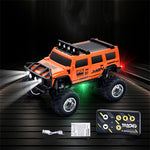 LinkMejor HG4-221/222 RTR 1/64 2.4G Mini RC Car Alloy Shell Hummer Off-Road Climbing Truck Support App Remote Controlled LED Light Simulated Vehicle Three Speed Cruise Control Desktop Toys Model Collection Gift For Boys