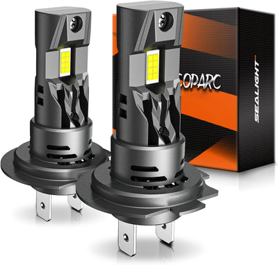 LinkMejor S2-H7 LED Car Front Headlight 28000LM Headlamps Hi Low Beam  6500K LED Headlights