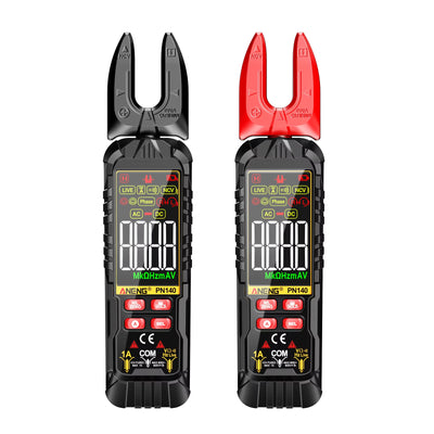 LinkMejor PN140 Digital Clamp Meter 3999 Counts AC/DC Voltage Current Multimeter 90 Degree Rotating Jaw VA Color Screen Auto Recognition NCV Phase Sequenc Tool