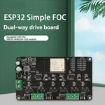 Brushless Motor Driver Board Dual-Channel ESP32 Simple FOC with ESP32-WROOM-32E Module