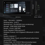 Tuya Smart Home Control Panel 8-inch Touch Screen Bluetooth Zigbe Gateway Built-in Building Intercom Compatible Home Auto