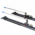 LinkMejor Track Saw Parallel Guide System 0-147.9cm Scale Range with Micro Adjustable Flip Stop and Zero Calibration Repeatable Cuts Compatible with Makita / Festool / Milwaukee Guide Rail