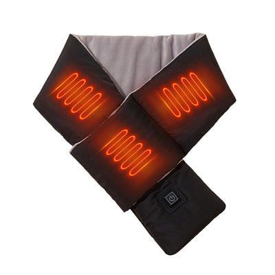 LinkMejor Quick Heated Scarf for Women Men USB Charging Fleece-lined Down Cotton Electric Heating Scarf Warmer for Neck Waist Abdomen
