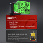 EU US DirectKAIWEETS KT301E Circuit Breaker Finder Kit Socket Tester With LCD Backlight RCD Test NCV Voltage Tester EU Plug